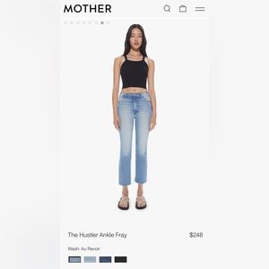Mother Jeans - The Hustler Ankle Fray - size 30